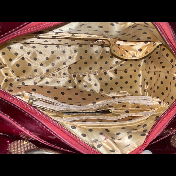 Burgundy evening bag - Picture 4 of 4